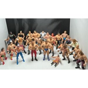 WWE WWF 90's-2000's Wrestling Figures Lot Of 29